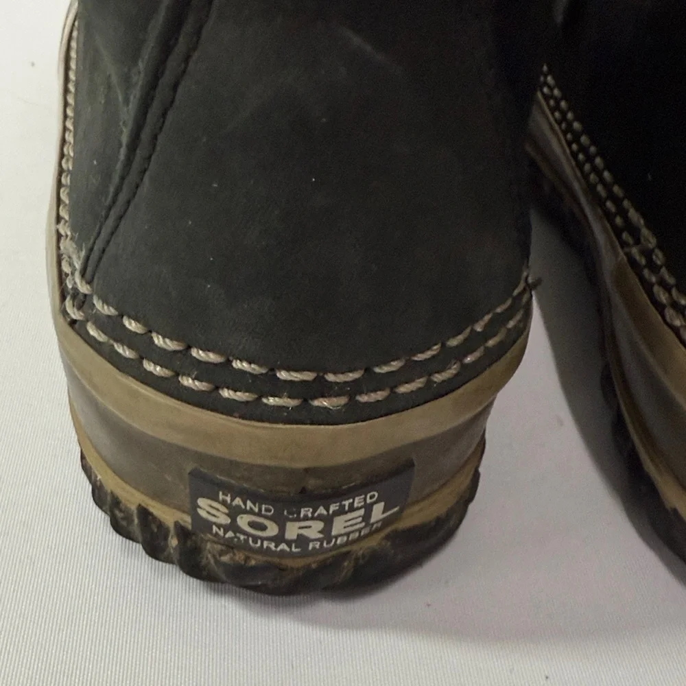 Sorel Out N About Waterproof Leather and Rubber Ankle Boots Sz 6